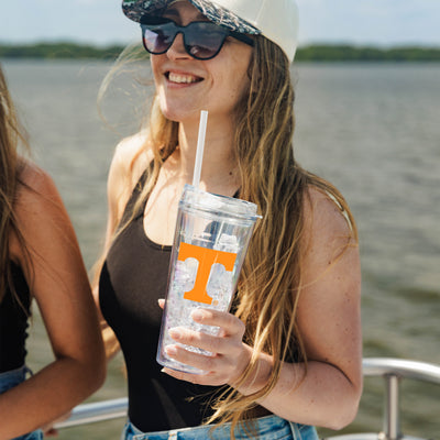 Tennessee 22oz Flipside Dbl Wall Clear Tumbler