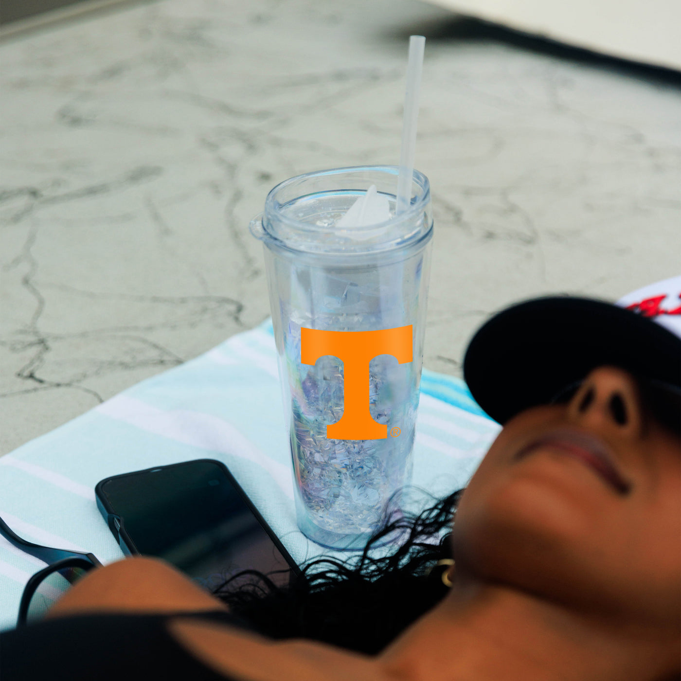 Tennessee 22oz Flipside Dbl Wall Clear Tumbler
