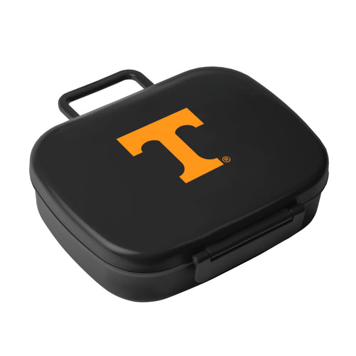 Black Tennessee Travel Lunch Box cooler by Logo Brands, featuring a compact design with secure lid and handle for on-the-go meals.