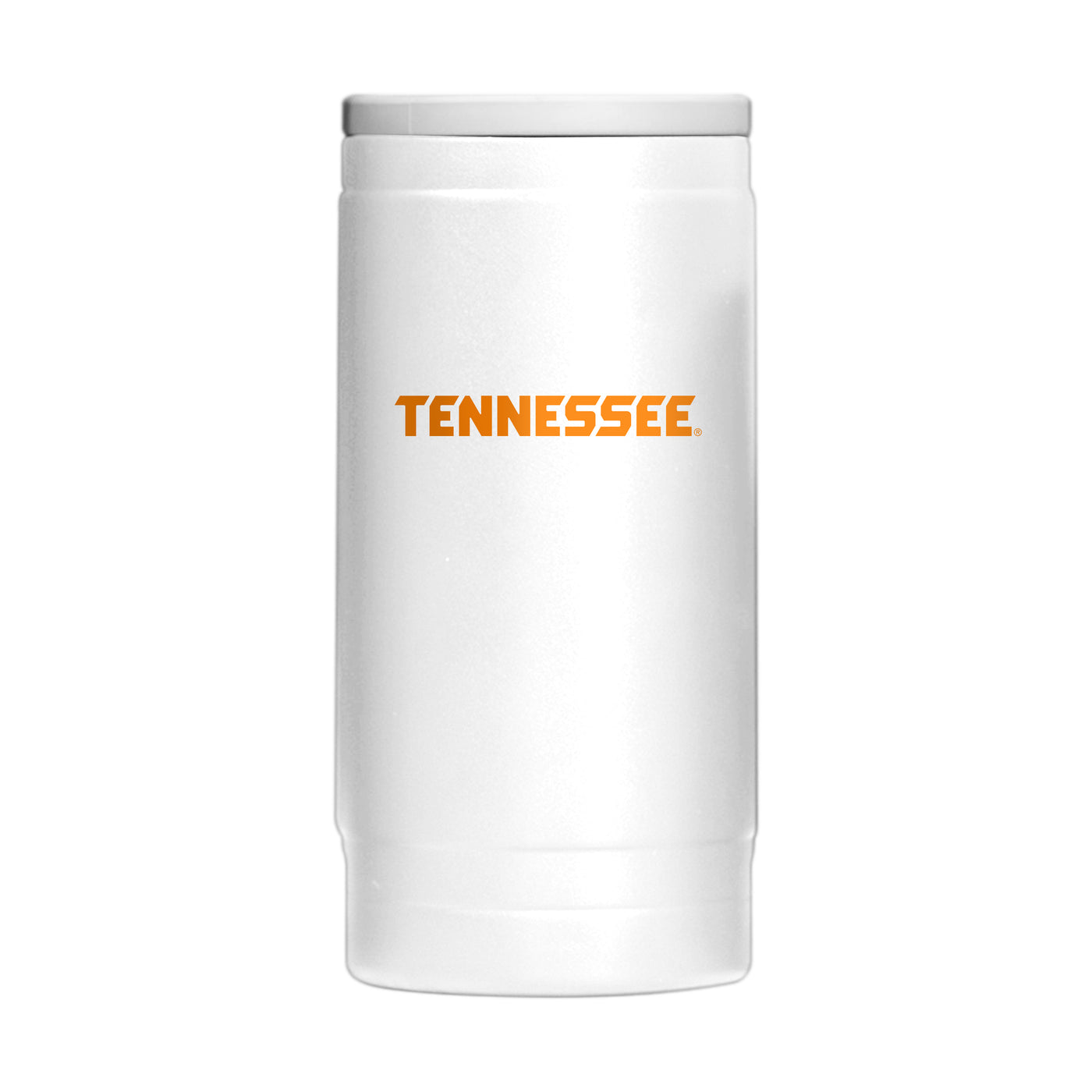 Tennessee 12oz White Flipside Powdercoat SlimCan Coolie