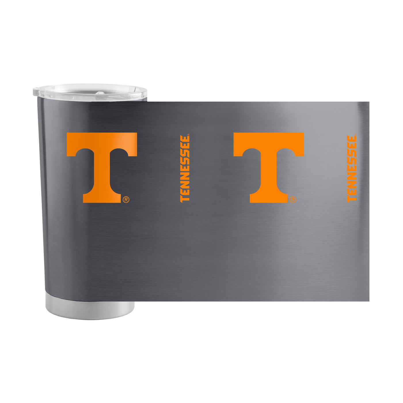 Tennessee 20oz Charcoal Gameday Powder Coat Tumbler - Logo Brands