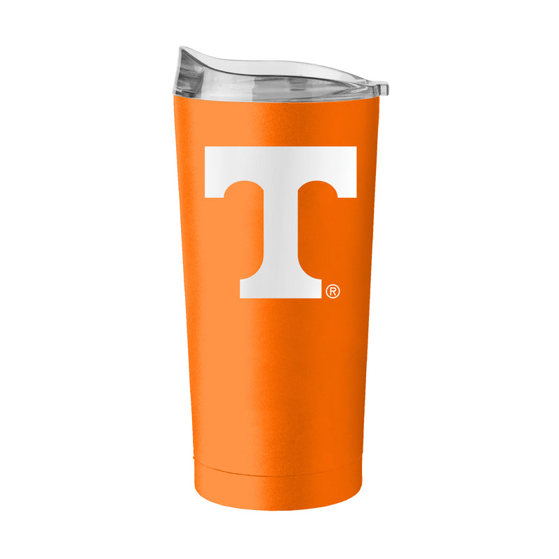 Tennessee 20oz Flipside Powder Coat Tumbler by Logo Brands, durable drinkware with a sleek design and vibrant Tennessee logo.