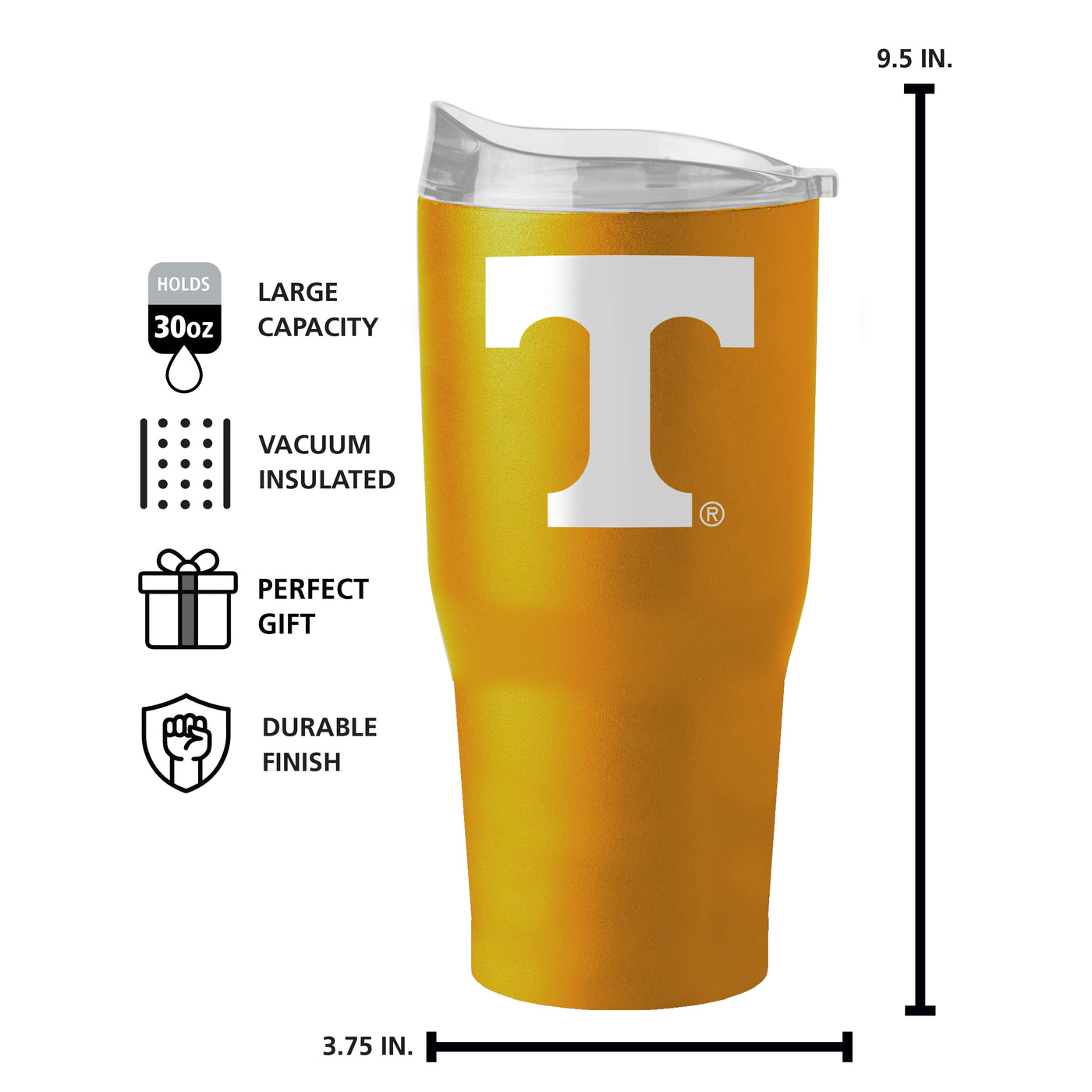 Tennessee 30oz Flipside Powder Coat Tumbler - Logo Brands