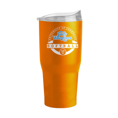 Tennessee Lady Vols Softball 30oz Powder Coat Tumbler - Logo Brands