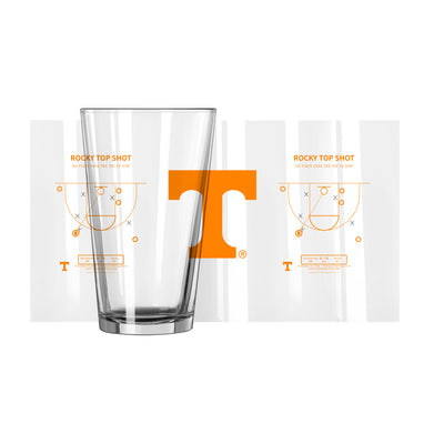 Tennessee Legendary Play Rocky Top Shot 16oz Pint Glass