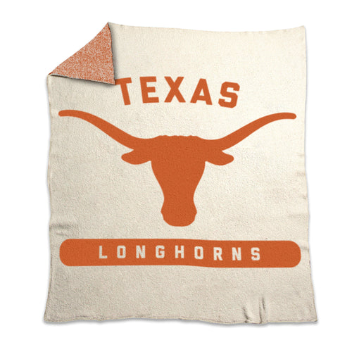 Luxurious Texas Prime Luxe Dreams throw blanket by Logo Brands, soft fabric with intricate design, perfect for cozying up.