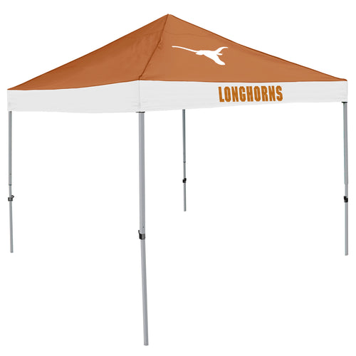 Texas Economy Canopy shelter by Logo Brands, black fabric with sturdy frame, ideal for outdoor shade and protection.