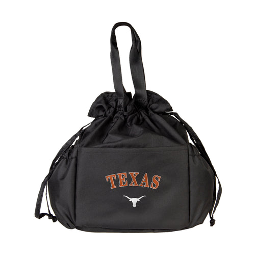 Eco-friendly Texas Drawstring Lunch Cooler by Logo Brands, featuring a compact design with insulated interior and drawstring closure.
