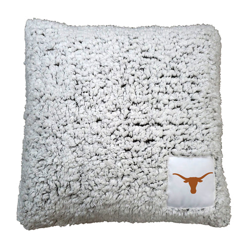 Texas Frosty Throw Pillow from Logo Brands, soft decorative blanket with a frosty Texas design, perfect for cozy home décor.