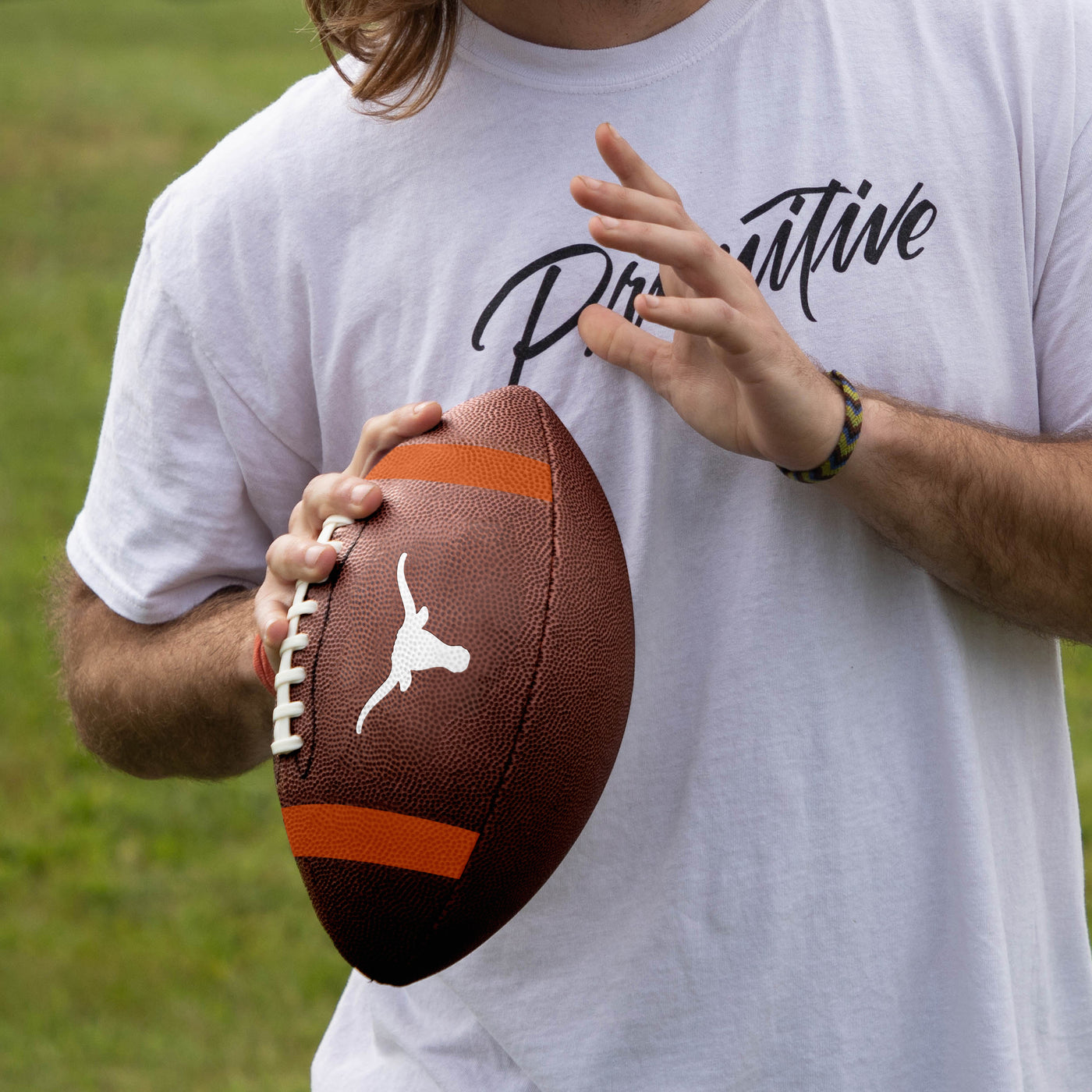 Texas Team Stripe Official-Size Composite Football - Logo Brands
