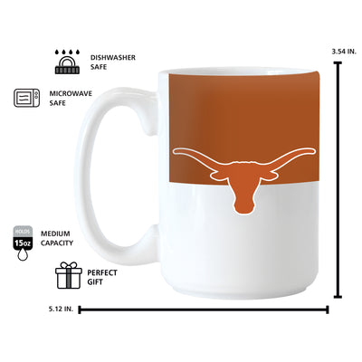 Texas 15oz Colorblock Sublimated Mug