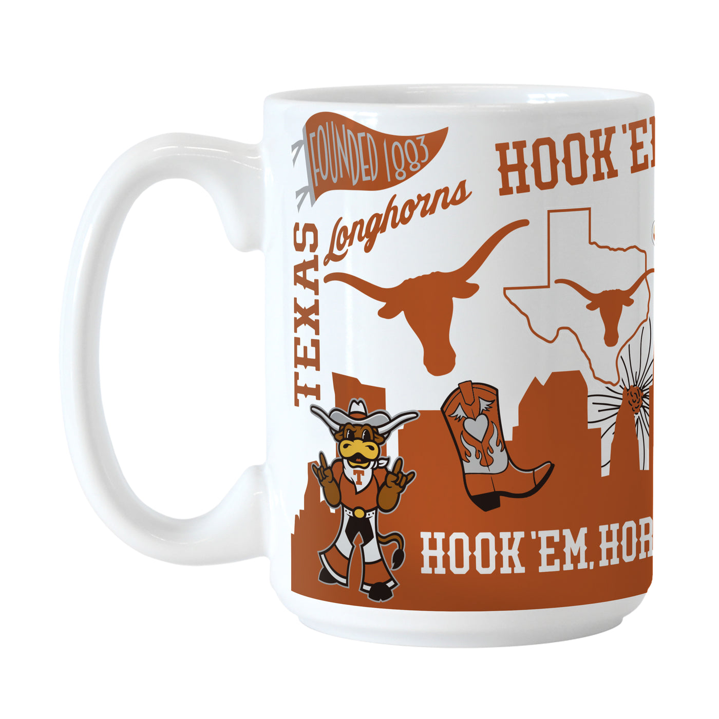 Texas 15oz Native Sublimated Mug - Logo Brands