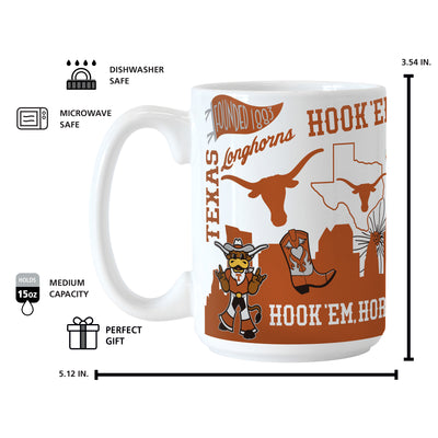 Texas 15oz Native Sublimated Mug - Logo Brands