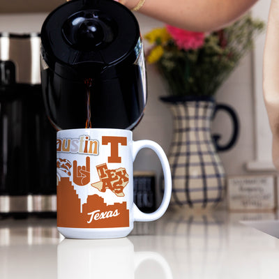 Texas 15oz Native Sublimated Mug - Logo Brands