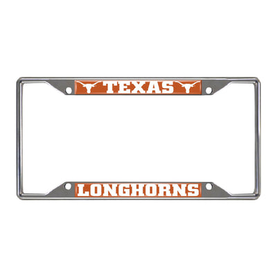 University of Texas Chrome License Plate Frame
