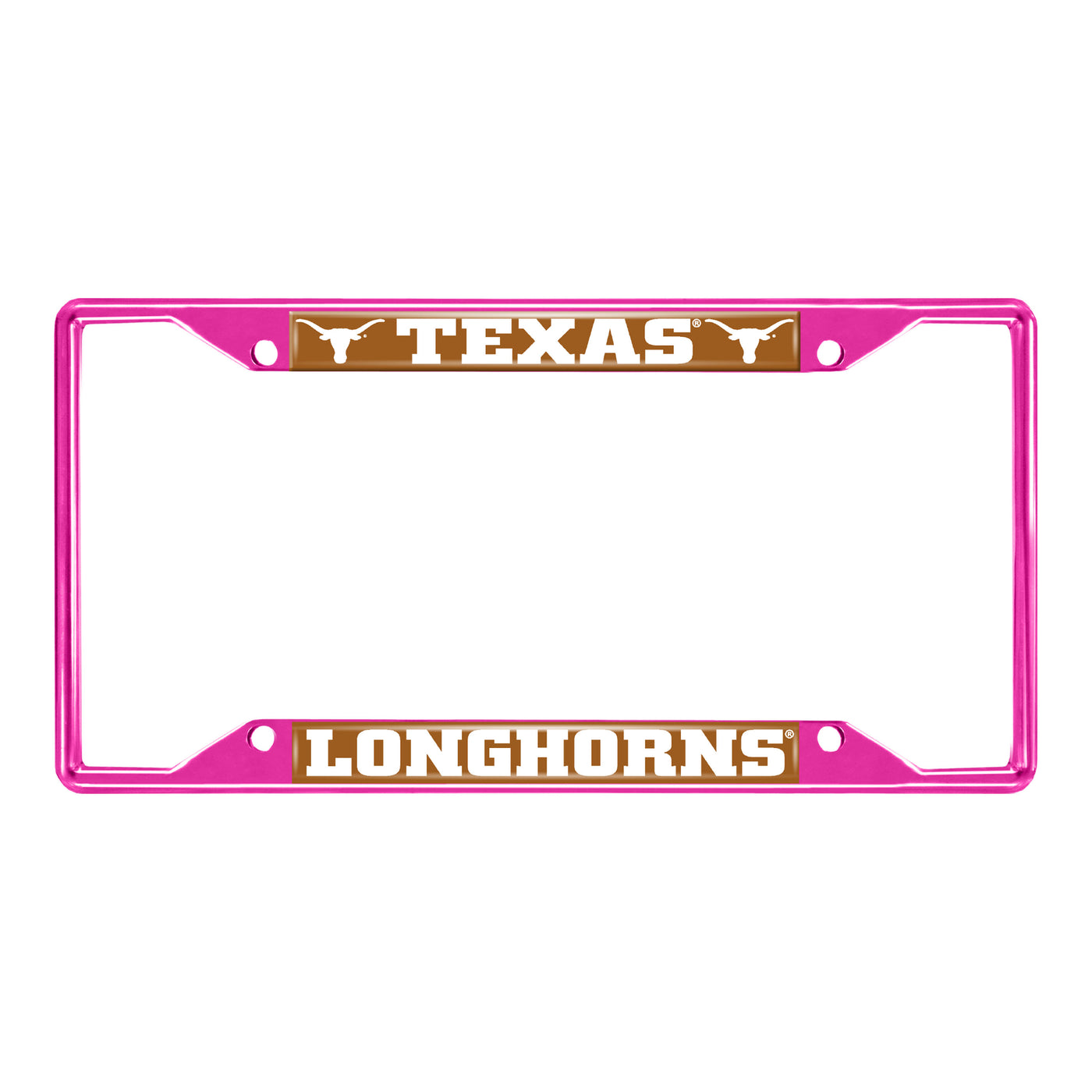 Texas-Pink License Plate Frame