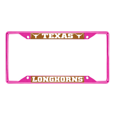 Texas-Pink License Plate Frame