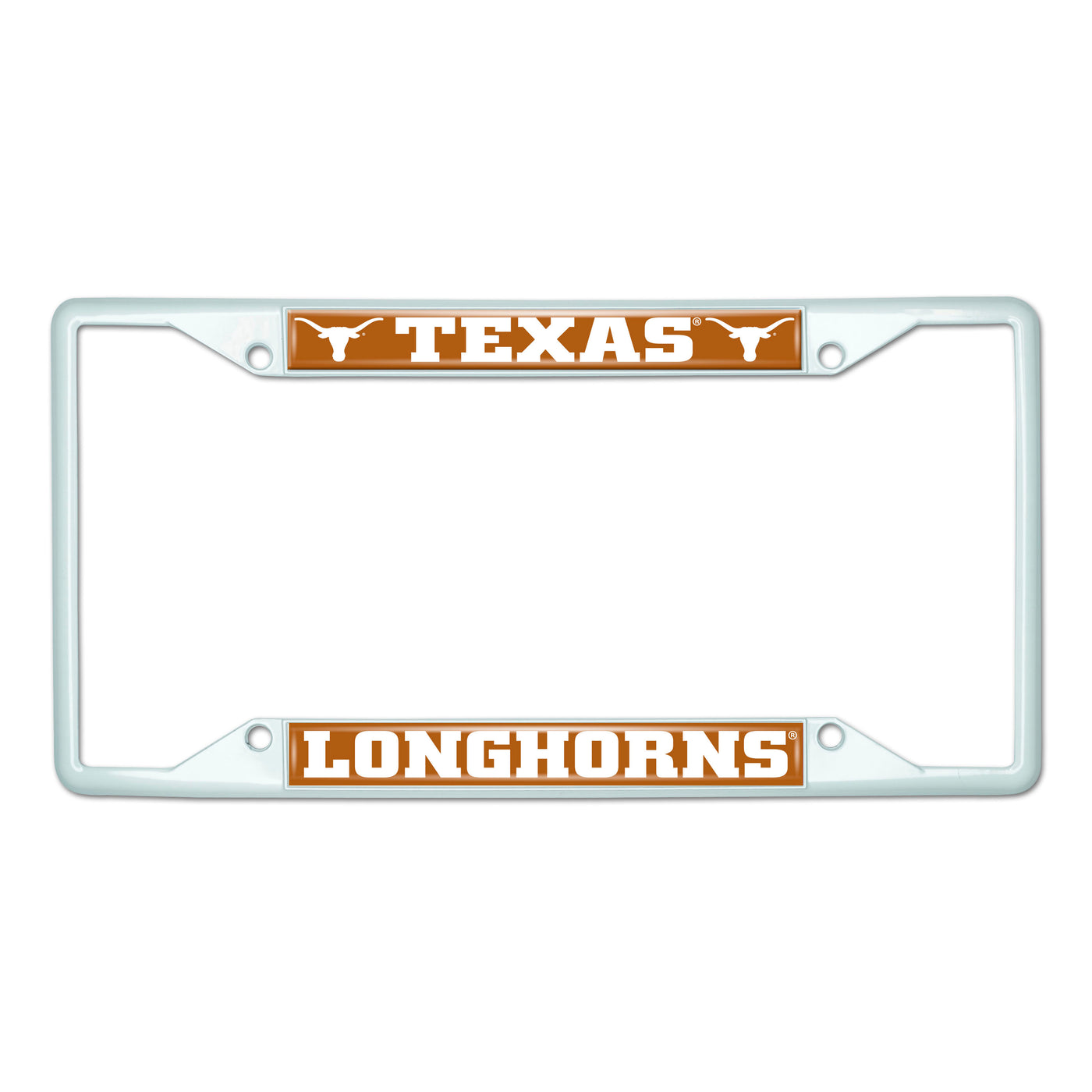 University of Texas White License Plate