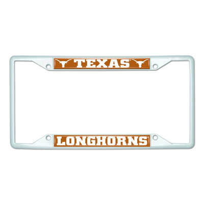 University of Texas White License Plate