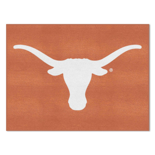 University of Texas All-Star mat by Logo Brands, featuring the team logo and vibrant orange and white design on a durable mat.
