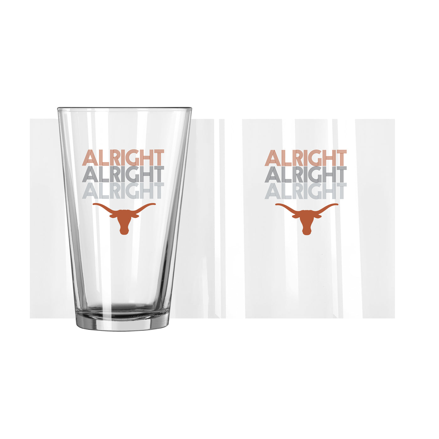 Texas Alright 16oz Pint Glass