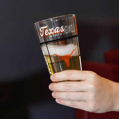 Texas 16oz Quilted Stained Pint Glass