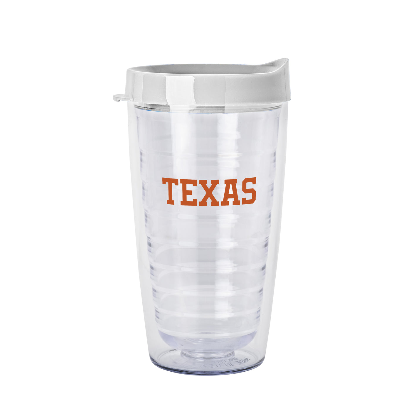 Texas 16oz Flipside Dbl Wall Clear Tumbler