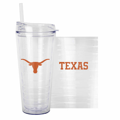 Texas 22oz Flipside Dbl Wall Clear Tumbler