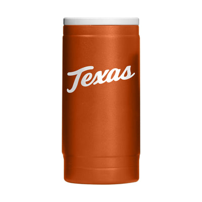 Texas Flipside Powder Coat Slim Can Coolie - Logo Brands