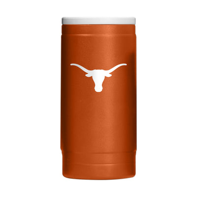 Texas Flipside Powder Coat Slim Can Coolie - Logo Brands