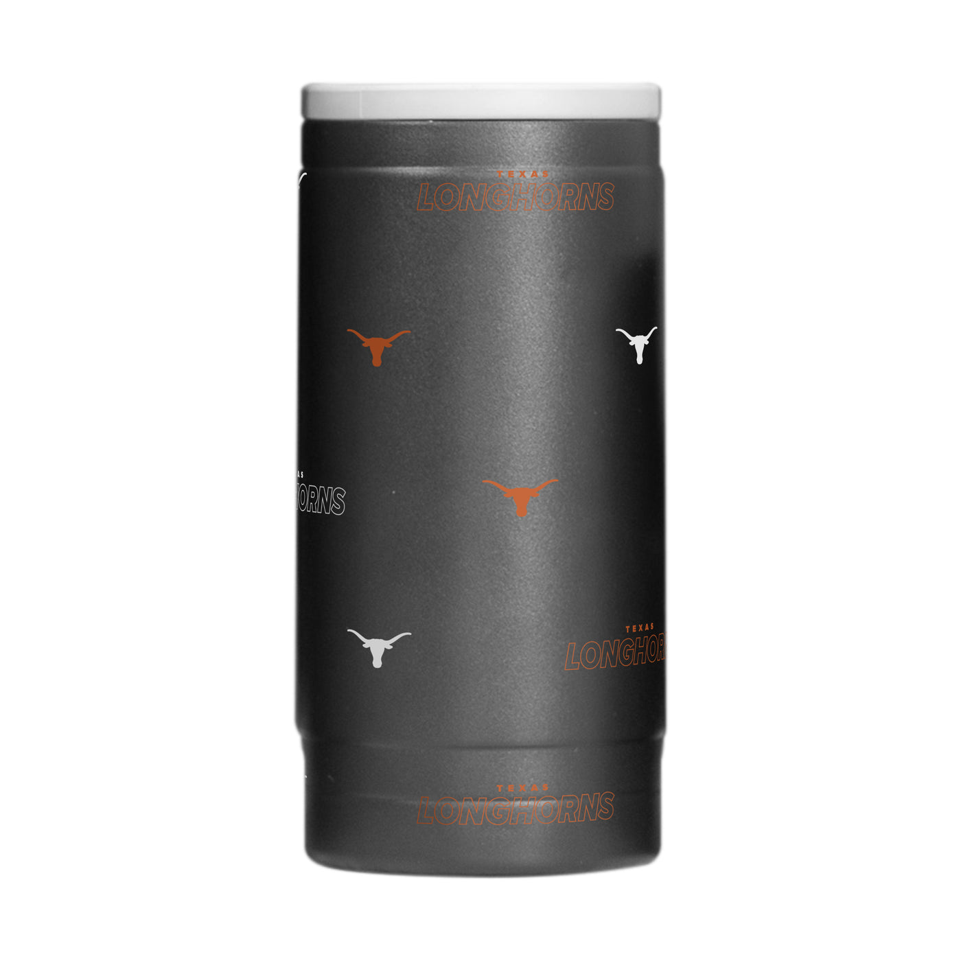 Texas 12oz Step And Repeat Powdercoat SlimCan Coolie