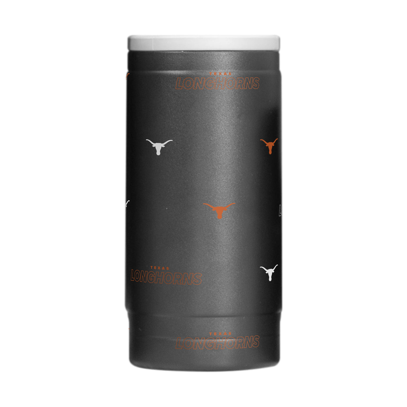 Texas 12oz Step And Repeat Powdercoat SlimCan Coolie
