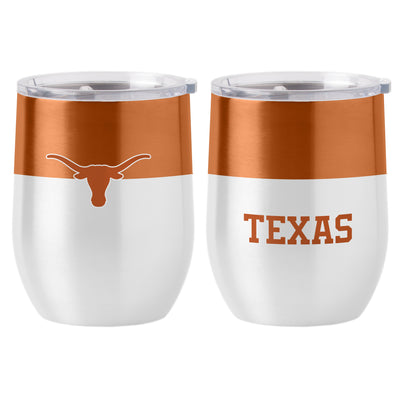Texas 16oz Colorblock Stainless Curved Beverage - Logo Brands