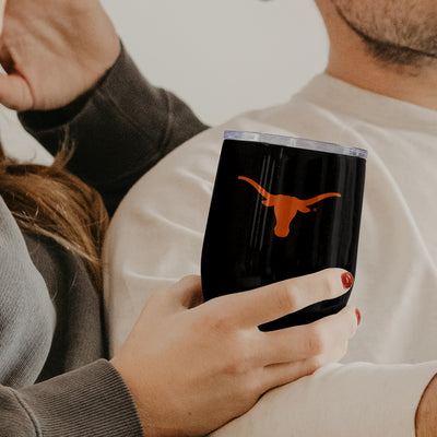 Texas 16oz Gameday Stainless Curved Beverage