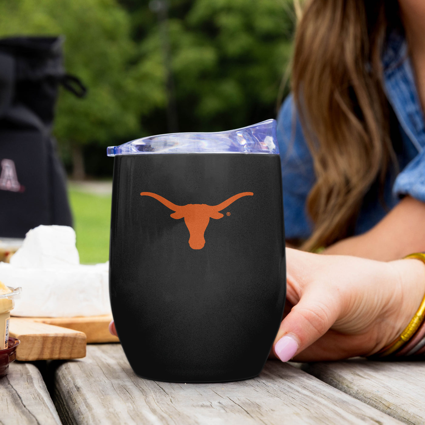 Texas 16oz Gameday Stainless Curved Beverage