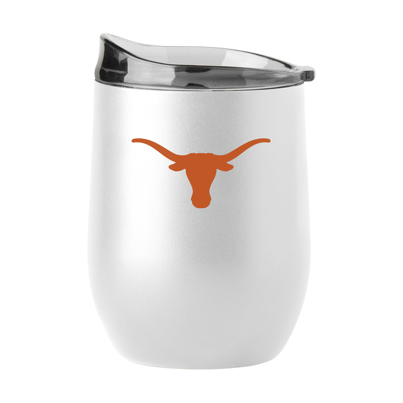Texas 16oz Swagger White Powder Coat Curved Beverage