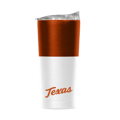 Texas 20oz Colorblock White Powder Coat Tumbler