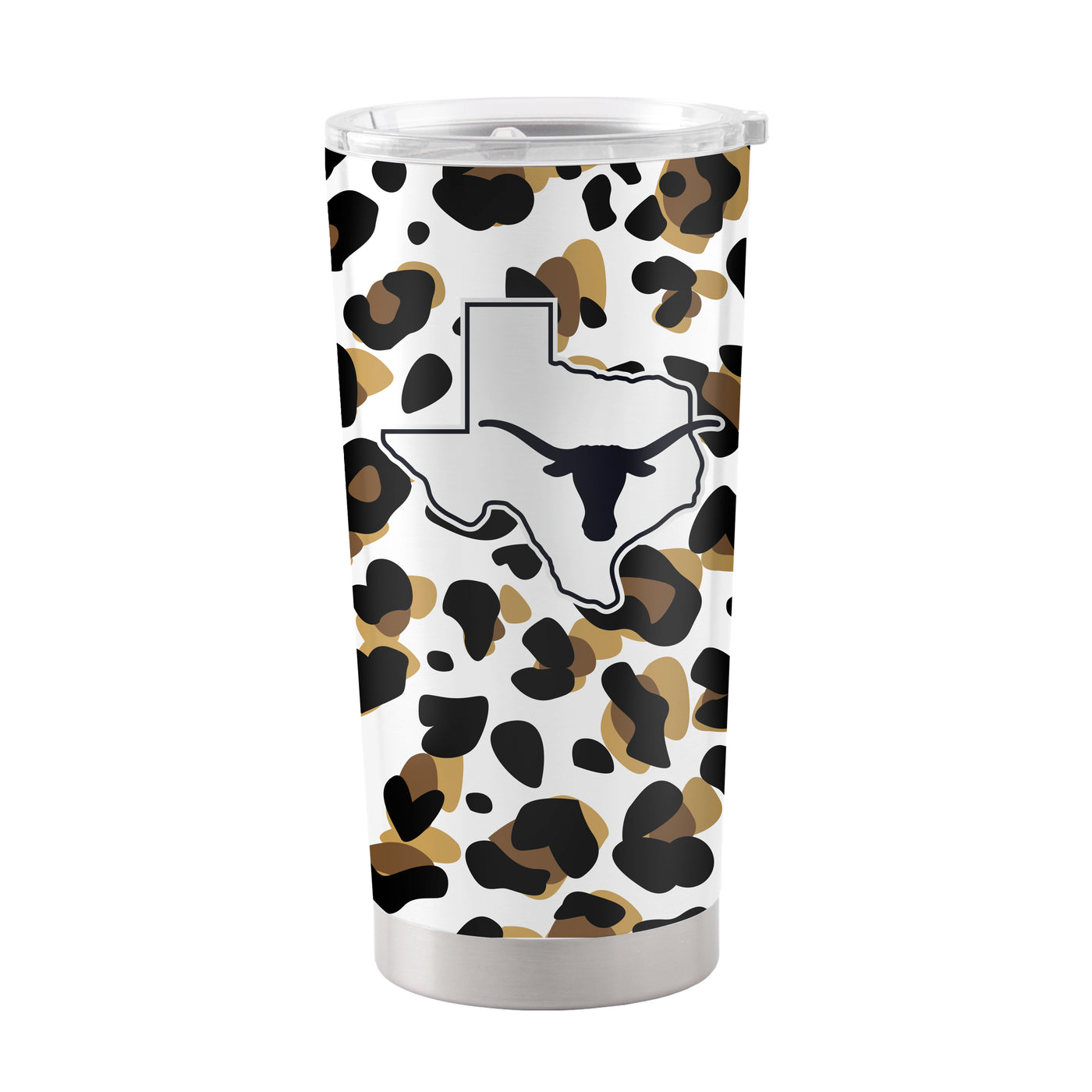 Texas 20oz Neutral Leopard Stainless Steel Tumbler