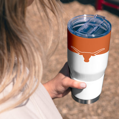 Texas 30oz Colorblock Stainless Tumbler