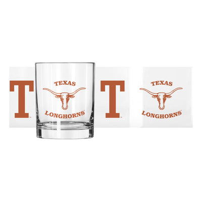 Texas Vault 14oz Gameday Rocks Glass