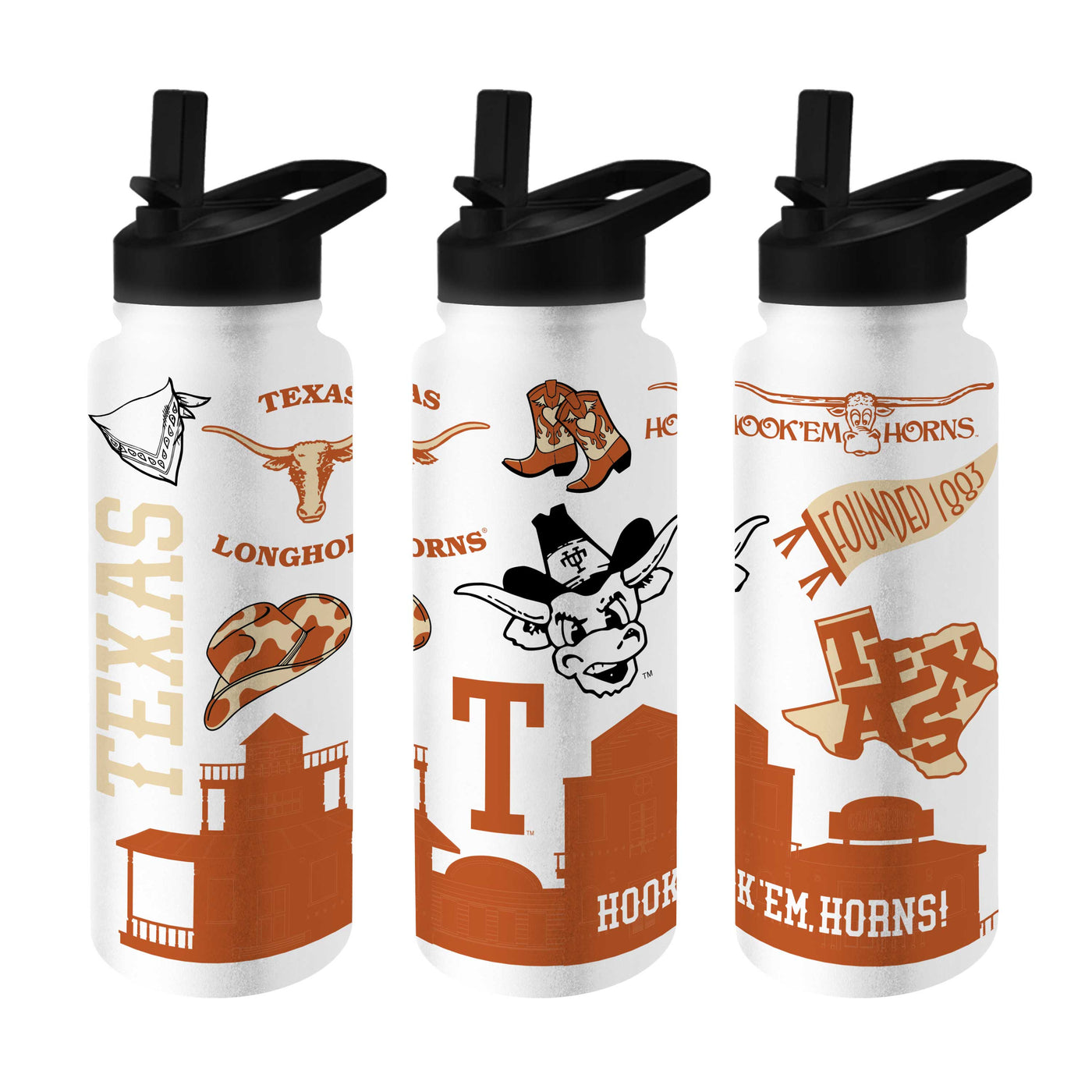 Texas Vault Native 34oz Quencher Bottle