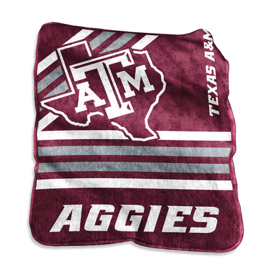 Texas A&M Raschel Throw - Logo Brands