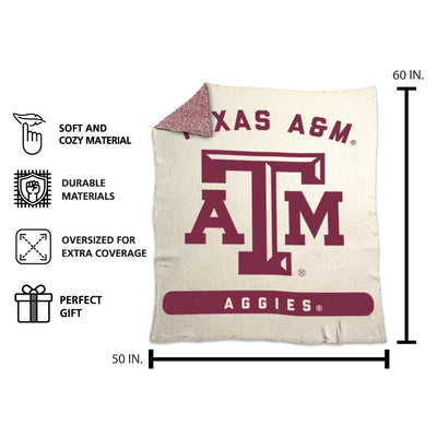 Texas A&M Prime Luxe Dreams Throw