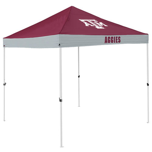 TX A&M Economy Canopy shelter by Logo Brands, portable outdoor shelter with sturdy frame and fabric cover for events and outdoor use.