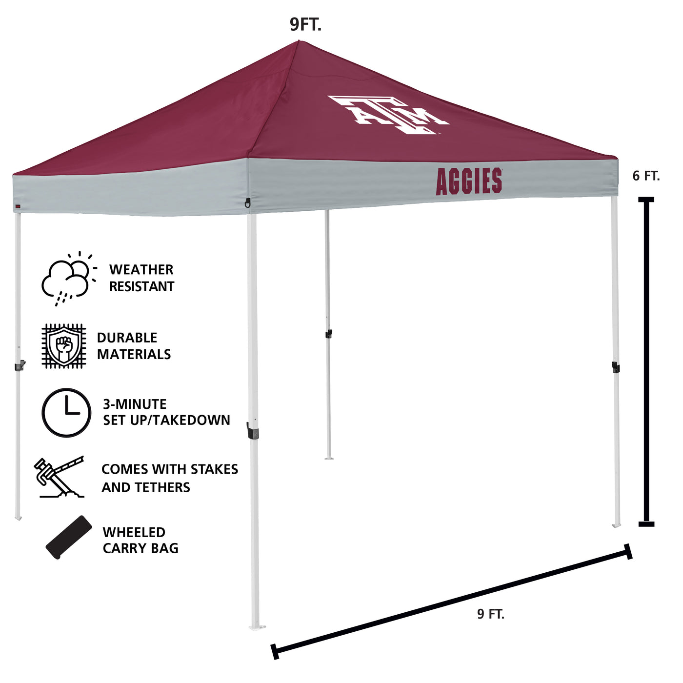 TX A&M Economy Canopy
