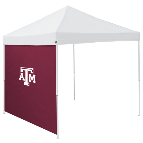 Texas A&M Maroon 9x9 side panel shelter by Logo Brands, with durable fabric and side panels for outdoor shade and protection.