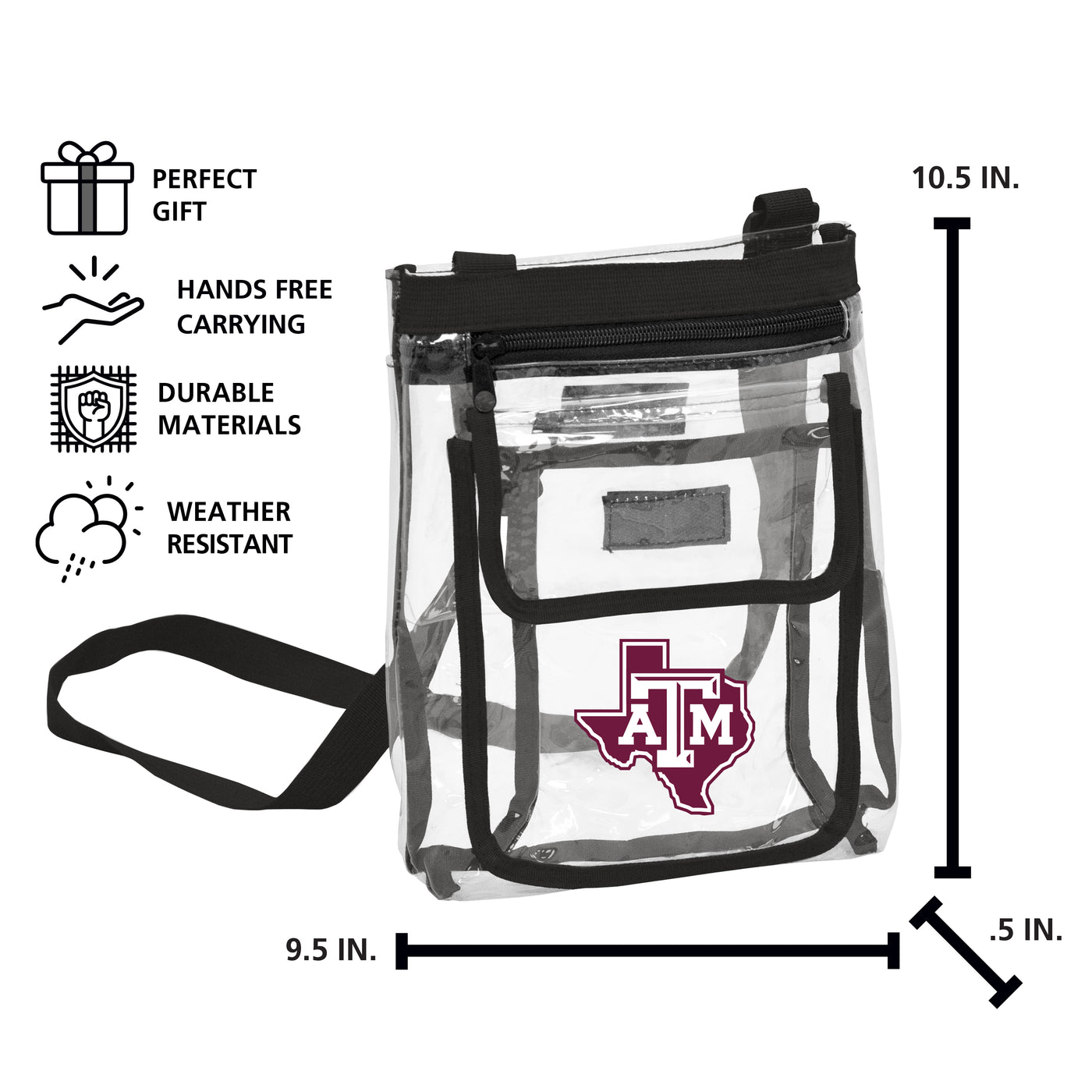 Texas A&M Gameday Clear Crossbody - Logo Brands