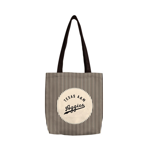 Texas A&M Classic Canvas Tote Bag by Logo Brands, featuring the team logo and durable cotton material.