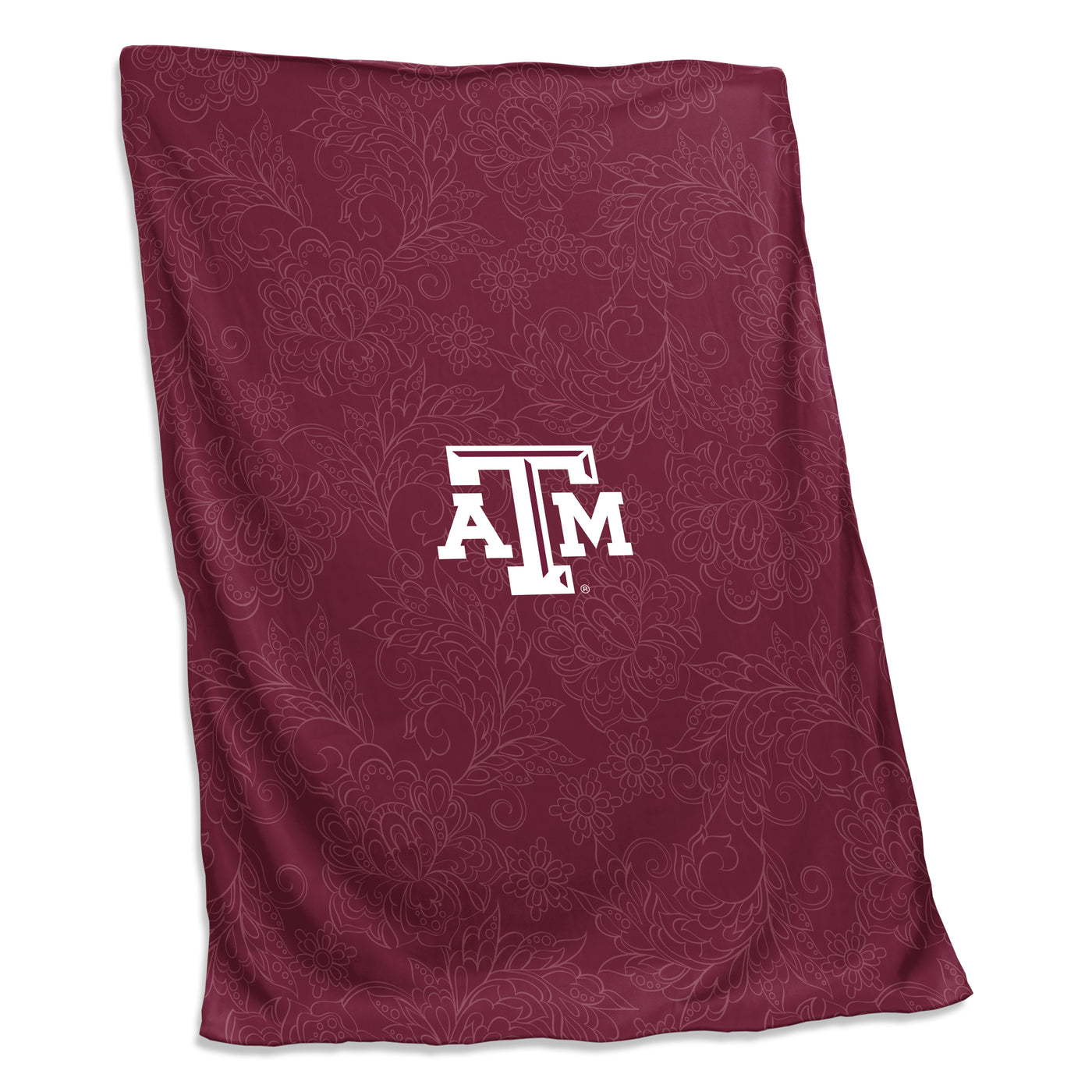 TX A&M Maroon Paisley Sweatshirt Blanket (Screened)
