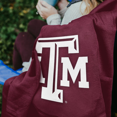 Texas A&M Sweatshirt Blanket - Logo Brands